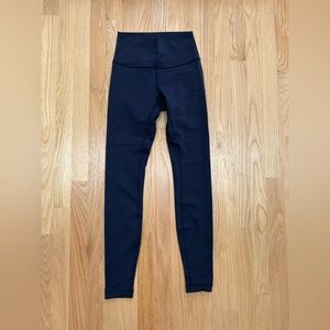 Lululemon Wunder Under 28” true navy size 4